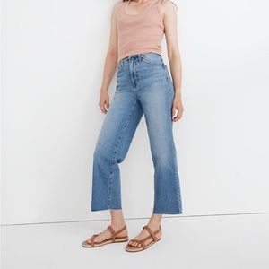 Madewell The Perfect Vintage Wide-Leg Crop Jean in Catlin Wash NWT Size 24P